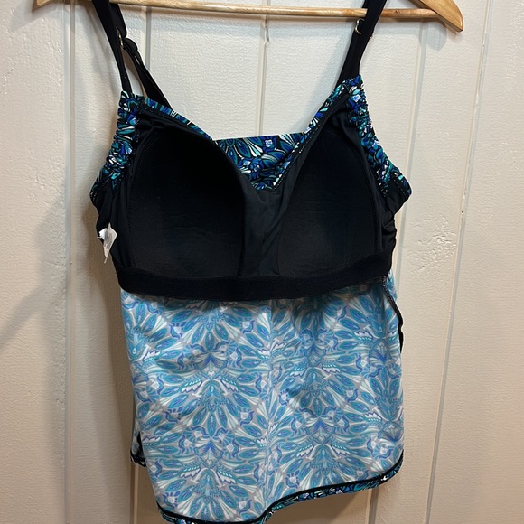 Ava Viv Blue Print Swim Tankini - Picture 8 of 12